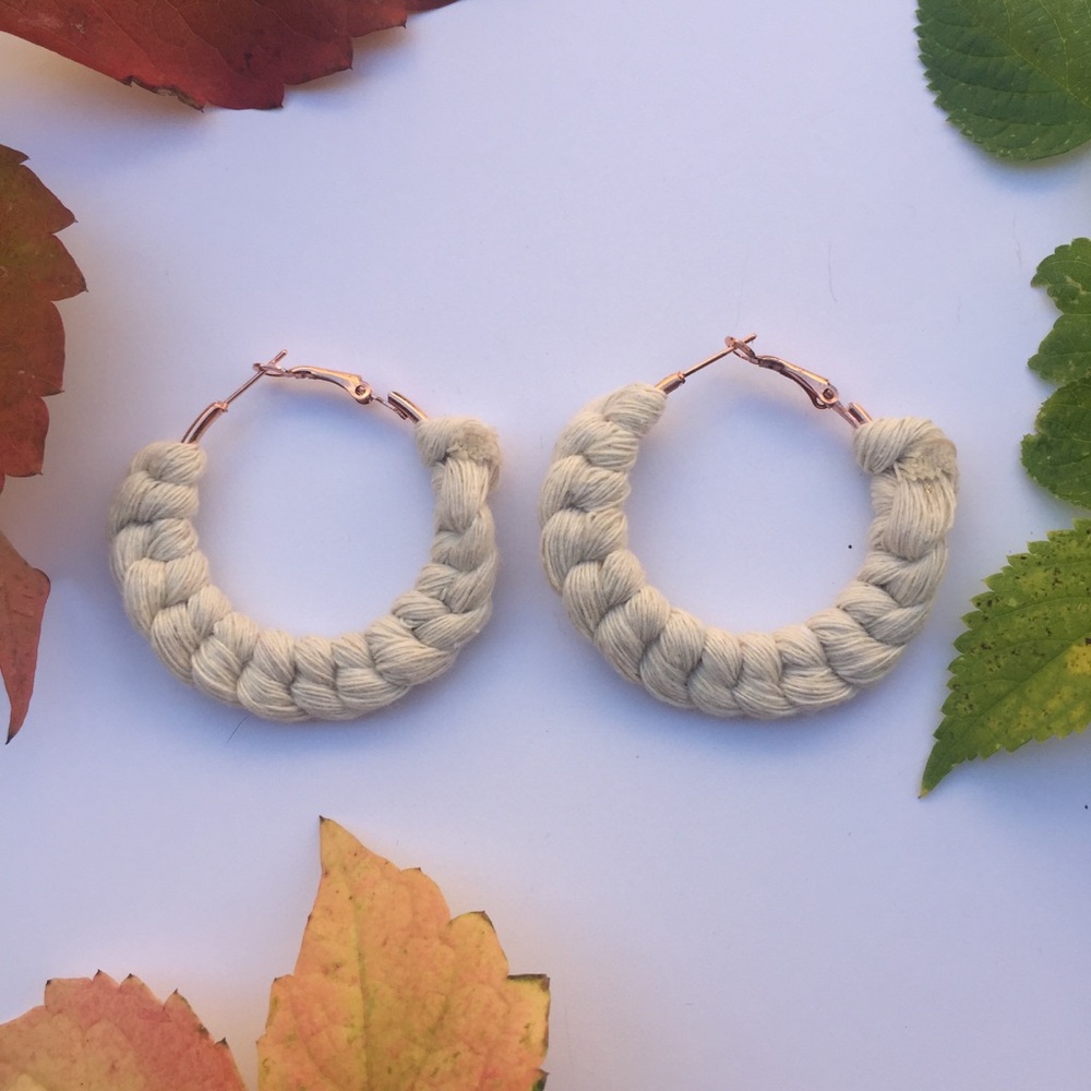 Handmade macrame earrings